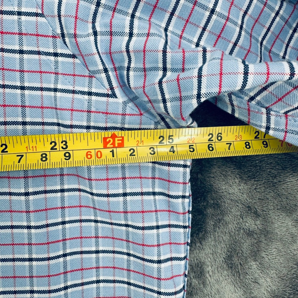 Brooks Brothers Regent Fit Shirt XL Logo Plaid Non-Iron Stretch Button Down 1818 - Picture 5 of 7